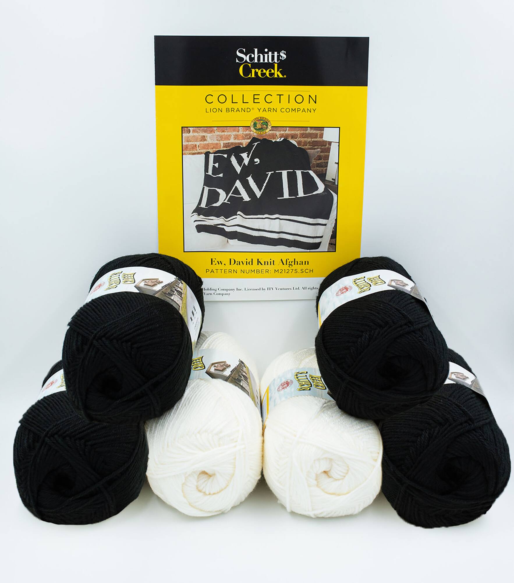 Lion Brand® Schitt's Creek Ew, David Blanket Knit Yarn Bundle